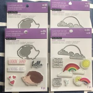 Recollections- Glitzy- Clear Stamp Lot 🦔🌈